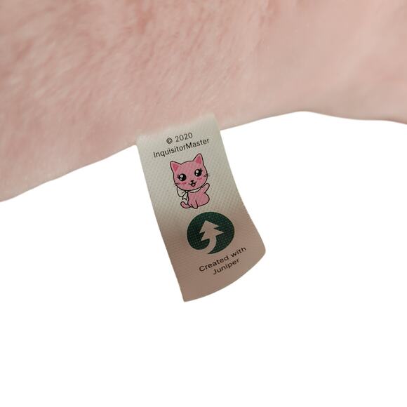 InquisitorMaster Miss Misa Pink Cat Plush 15" 2020 Juniper Stuffed Animal - Picture 15 of 16